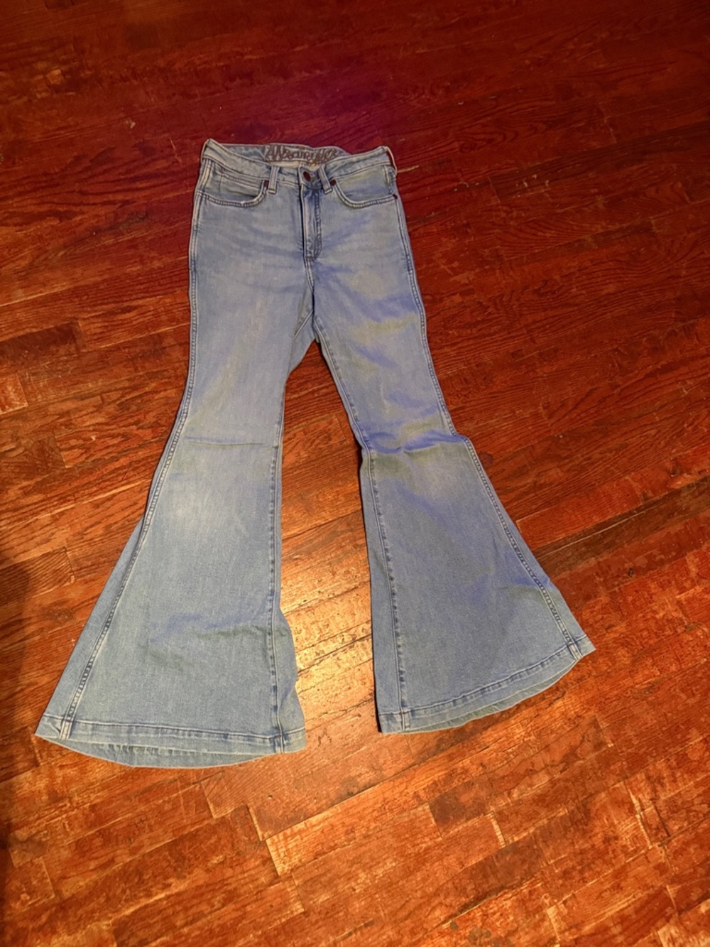 High-Rise Light Blue Wide Leg Jeans for Women